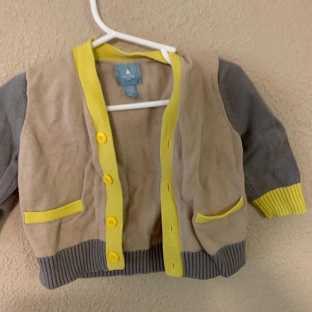 Gap cardigan color block